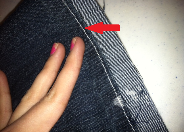 DIY: Hem your own pants WITH original hem - then take it out for more  length later - Fabulessly Frugal