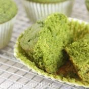 Healthy green popeye muffins recipe for St. Patrick's Day!