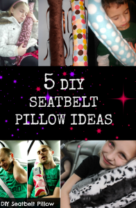 DIY Seatbelt pillows ideas
