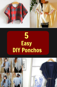 5 DIY poncho ideas