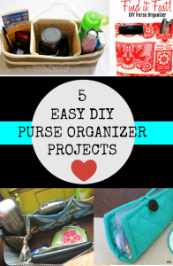 DIY purse organizer ideas