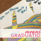 Oh the places you'll go graduation gift idea