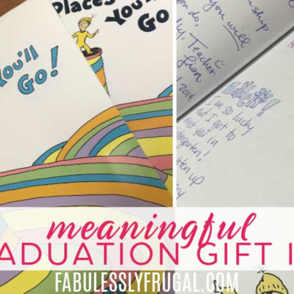 Oh the places you'll go graduation gift idea