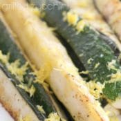 Grilled zucchini with lemon salt recipe - healthy and easy