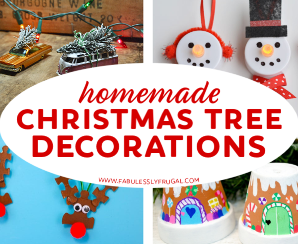 Homemade Christmas tree decoration