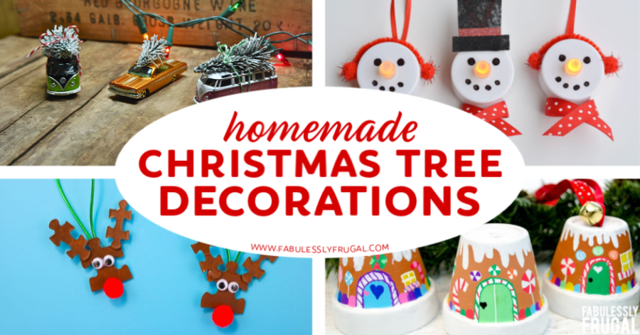 Homemade Christmas tree decoration