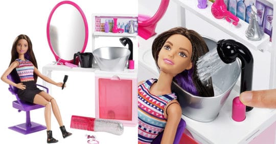 Barbie Sparkle Style Salon And Brunette Doll Playset 1402 Reg 2999 Fabulessly Frugal 