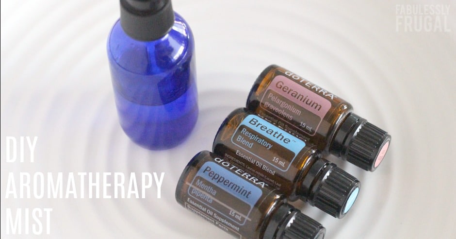 Aromatherapy spray recipe with essential oils