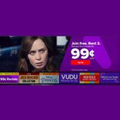 VUDU: New Users Get 3 Rentals For 99¢ Each