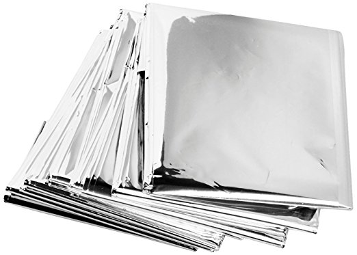 Emergency Mylar Survival Blankets Reflective Thermal ...