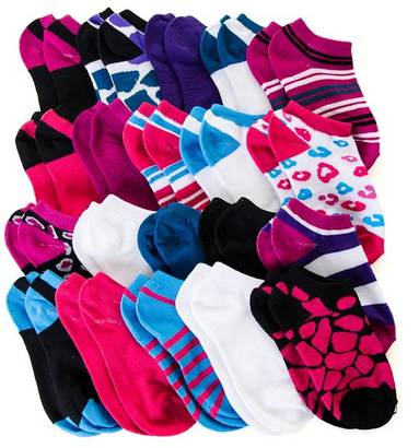 20 Pairs of Ankle Socks in Many Colors