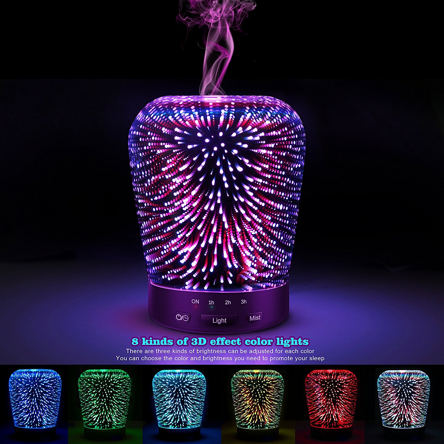 Amazon Best Deal Essential Oil Diffuser SZTROKIA 180ml with 3D 14