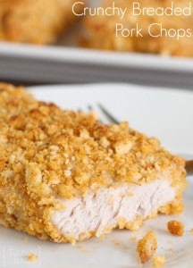 30 minute dinner - Crunchy Breaded Pork Chops Recipe