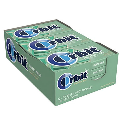 Orbit Sweet Mint Sugarfree Gum (Pack of 12) $8.22 (Reg. $18.75)