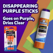 2-Count Elmer's Disappearing Purple Washable Glue Sticks $0.50 (Reg. $1.37)...