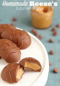 homemade reese's peanut butter cup easter eggs
