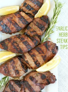Amazing garlic herb grilled steak tips recipe - easy and delicious