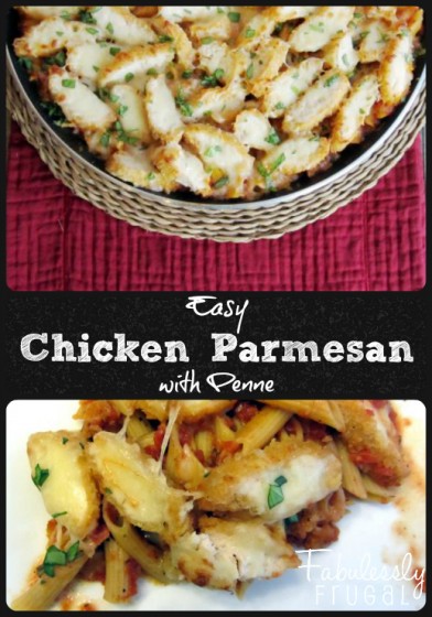 Easiest Chicken Parmesan and Penne Recipe