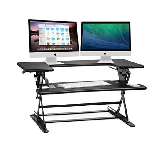 Halter ED-600 Preassembled Height Adjustable Desk Sit / Stand Elevating ...