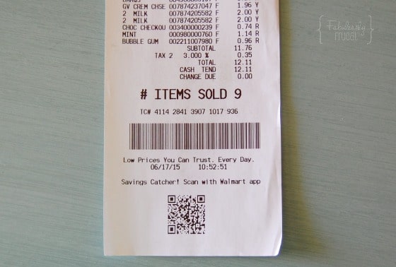walmart savings catcher receipt