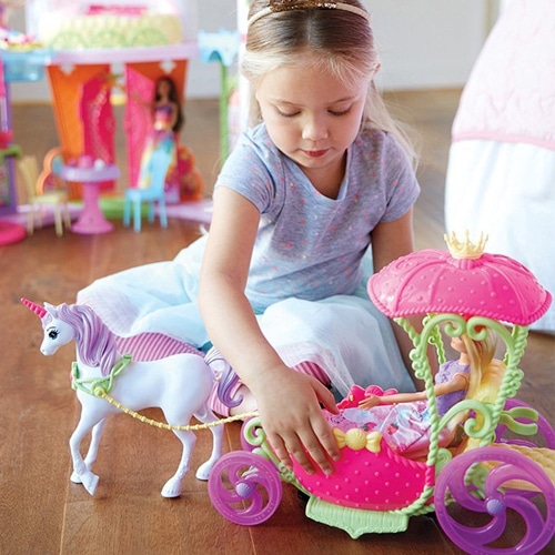 barbie dreamtopia unicorn carriage