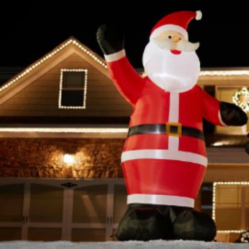 Today Only! Home Depot 9′ Inflatable Santa Claus 24.88 (Reg. 59.98