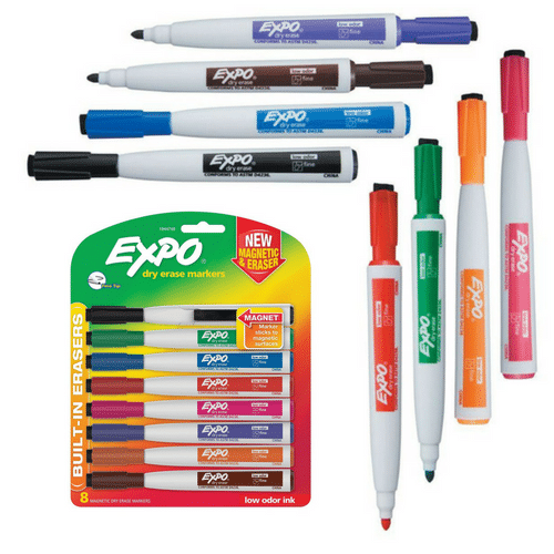 Amazon EXPO Dry Erase Markers with Eraser 7.08 (Reg. 13.14