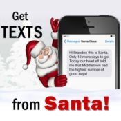 Make the Holidays Even More Magical and Get Texts from Santa - 25 days!