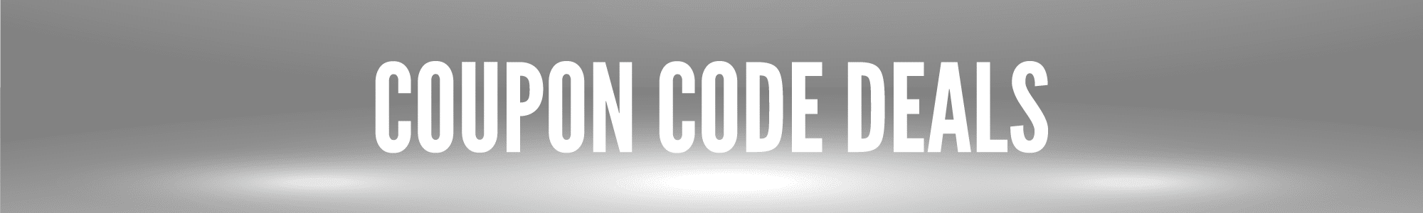 Coupon Codes banner image
