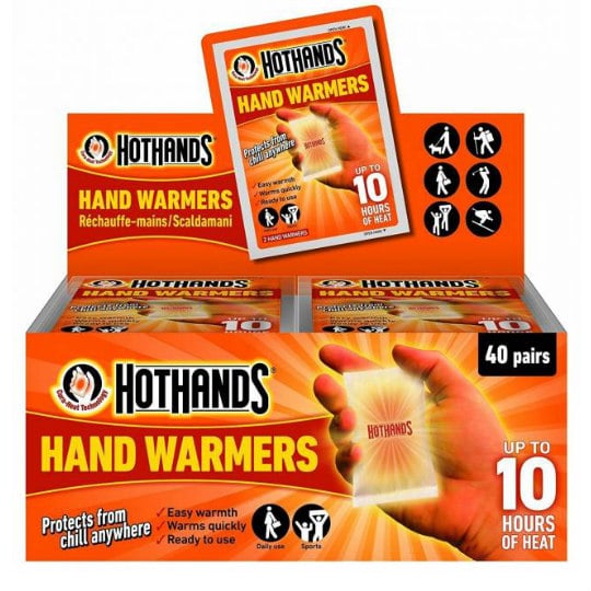 Amazon HotHands Hand Warmers Value Pack (40 Pairs) 14.99 (Reg. 24.99
