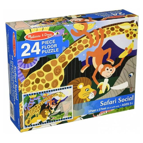 Amazon Melissa & Doug Safari Social Jumbo Jigsaw Floor Puzzle 8.99