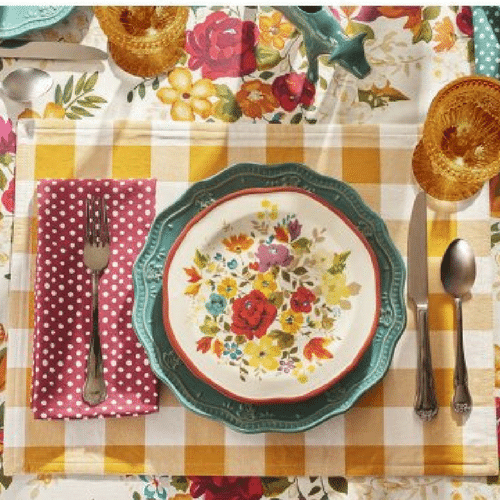 Walmart: Pioneer Woman Charming Check Placemats, 4-Pack $9.99 (Reg. $23 ...