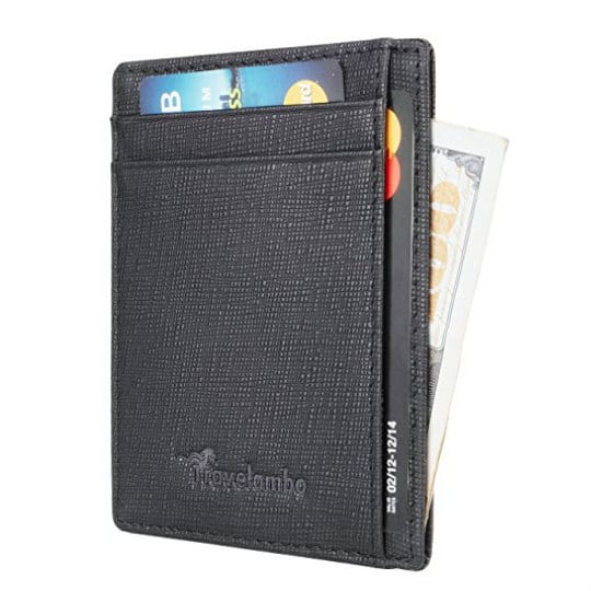 Amazon: RFID Front Pocket Wallet Genuine Leather $10.39 (Reg. $12.99) - Fabulessly Frugal