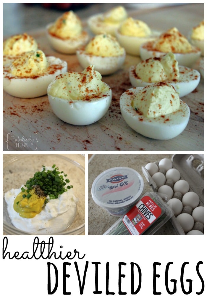 healthier deviled eggs with greek yogurt