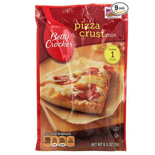 Amazon Betty Crocker Pizza Crust Mix, 6.5 oz, 9 Pack 9.00 (Reg. 26.