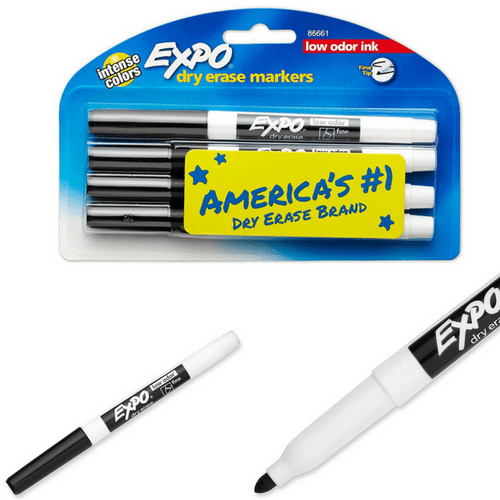 Amazon EXPO 4Count Fine Point Dry Erase Markers 2.65 (Reg. 6.89