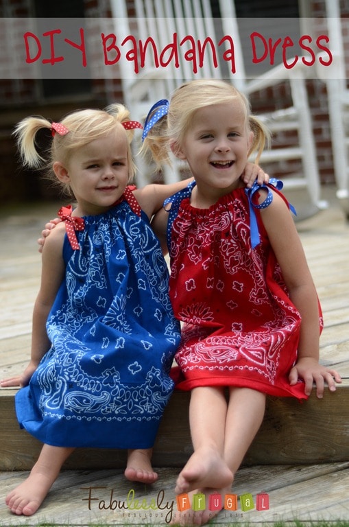 Quick, Easy, and Adorable DIY Bandana Dress Fabulessly Frugal