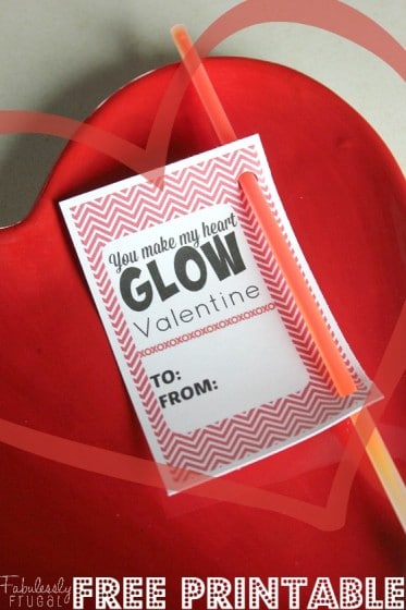 you make my heart glow free valentine printable