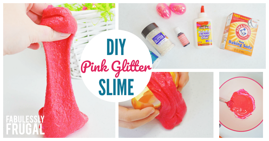 How Make Glitter Slime in Simple Steps (no borax) - Fabulessly Frugal