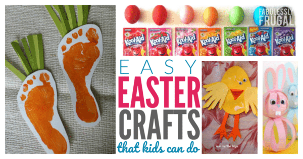 Easy easter crafts for kids, preschoolers, and elementary school students