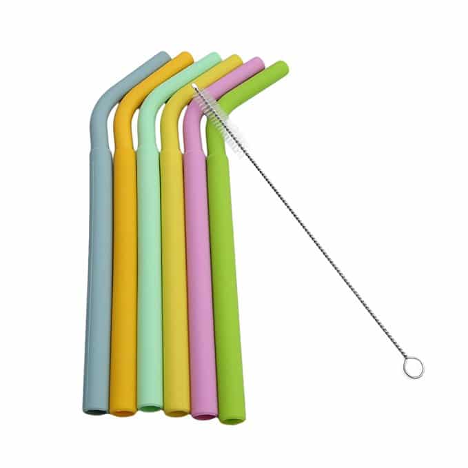Amazon 6 PCS Reusable Silicone Drinking Straws 4.00 (Reg. 9.99