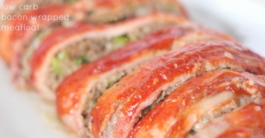 keto bacon wrapped meatloaf recipe