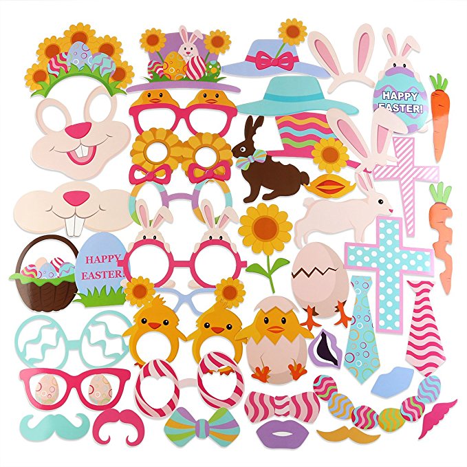 Amazon Photo Booth Props Easter Decoration 43 Piece 6.79 (Reg. 7.99