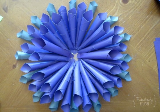 DIY Paper Flower fill in third row