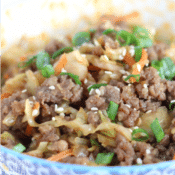 easy keto sausage egg roll in a bowl recipe