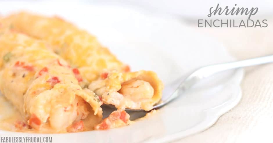 favorite shrimp enchiladas recipe with cheesy sauce