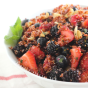 Bowl of quinoa and berries