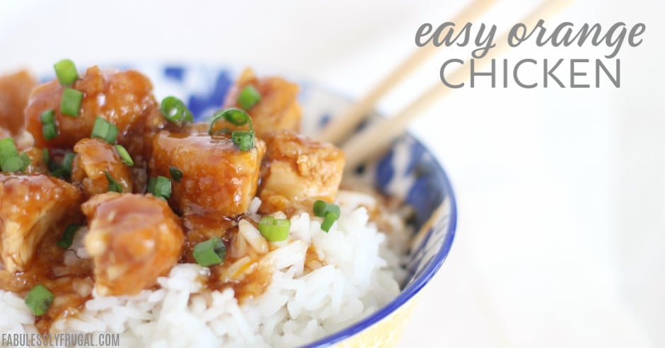 Orange Chicken with Frozen Chicken and Homemade Sauce - Fabulessly Frugal