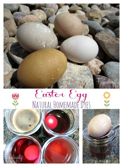 easter egg natural homemade dyes