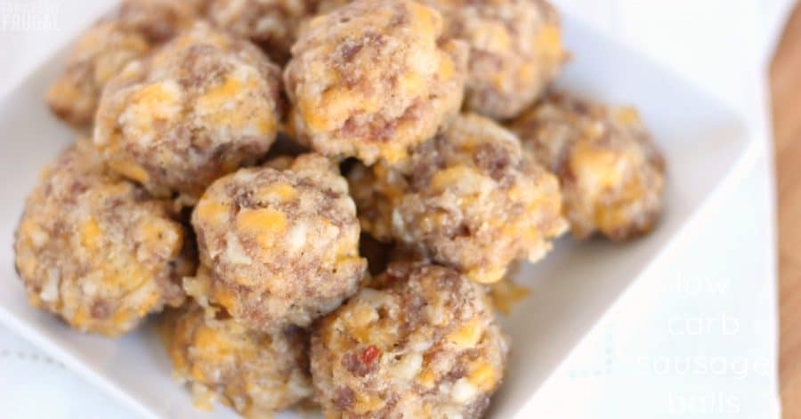 Keto and Gluten-Free Low Carb Sausage Balls Recipe - Fabulessly Frugal